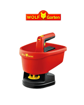 Präzises Streuen auf Knopfdruck. Wolf-Garten Universal-Streuer