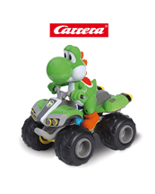 Rasante Fahrten drinnen oder draußen. Carrera RC Yoshi Quad