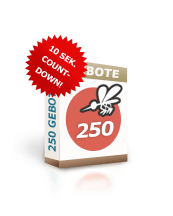 Für Ihre Wunschprodukte zum Schnäppchenpreis. 250er Gebotspaket