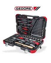 Lässt Schrauberherzen höher schlagen. GEDORE red Werkzeugkoffer 100-tlg.