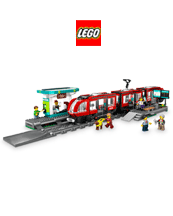 Lego 60423 Straßenbahn mit Haltestelle