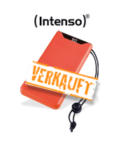 Stromversorgung für unterwegs. Intenso F10000 Powerbank Orange