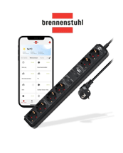 Premium Stromverteiler mit WiFi. Brennenstuhl Connect WiFi Steckerleiste