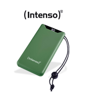 Stromversorgung für unterwegs. Intenso F10000 Powerbank Grün